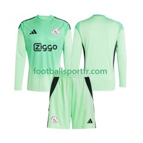Tenue Ajax Amsterdam Gardien Enfant Domicile 2025-2026 Maillot de Foot ML